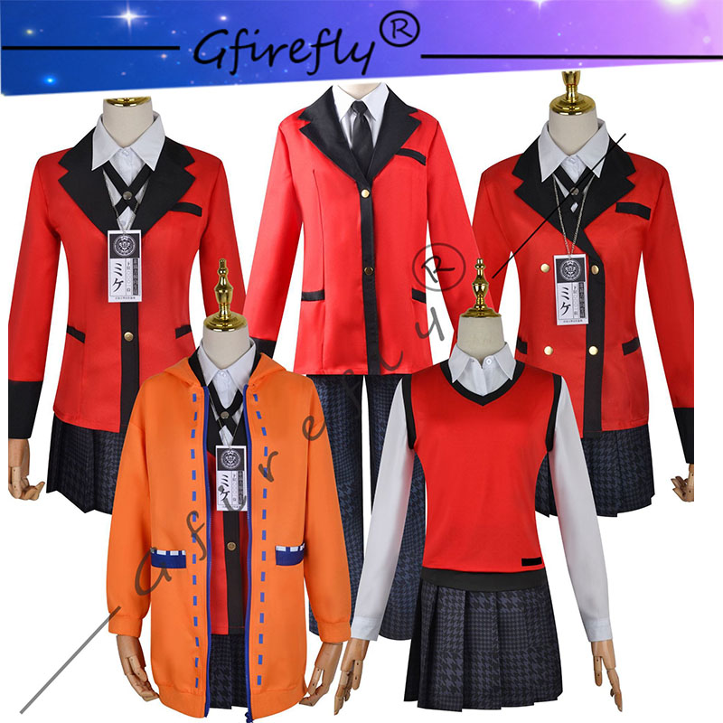 Anime Cosplay Kakegurui - Costume Cosplay Kakegurui Jyabami Yumeko Momobami