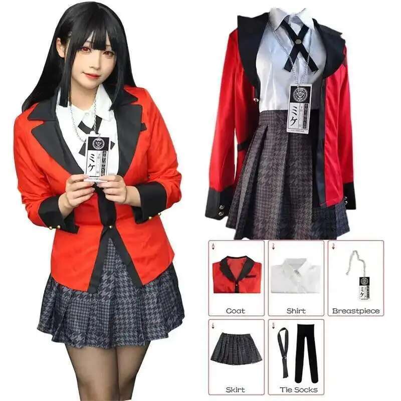 Anime Cosplay Kakegurui - Anime Kakegurui Jabami Yumeko Costume Cosplay