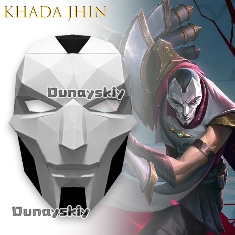 Anime Cosplay Diy - AKhada Jhin Oni Maschera Carta fai