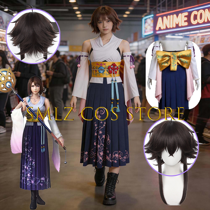 Anime Cosplay Girl Costume - Costume Cosplay Smlz FFX Yuna Anime