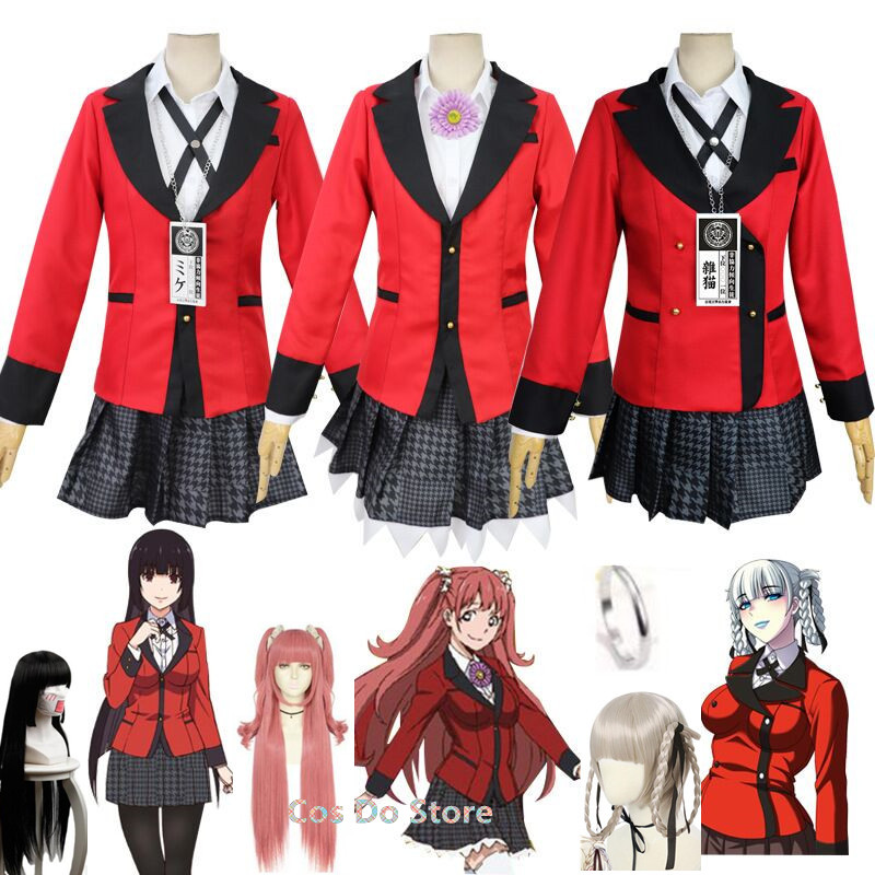 Anime Cosplay Kakegurui - Anime Kakegurui Yumeko costumi Kirari Momobami
