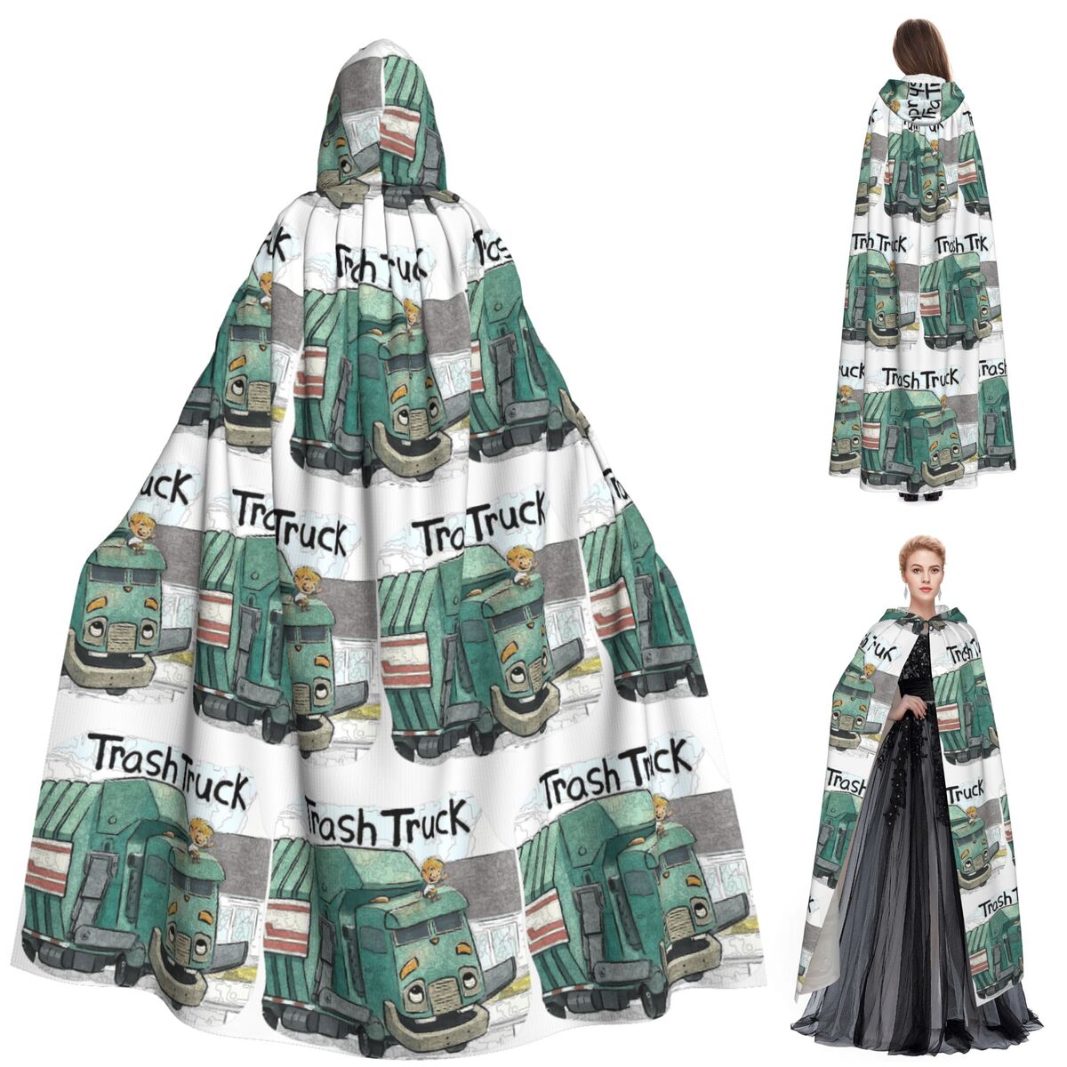 Anime Cosplay Netflix - Trash Truck Cartoon Netflix Mantello lungo