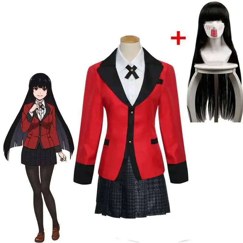 Anime Cosplay Kakegurui - Anime Kakegurui Yumeko Jabami Costume Cosplay