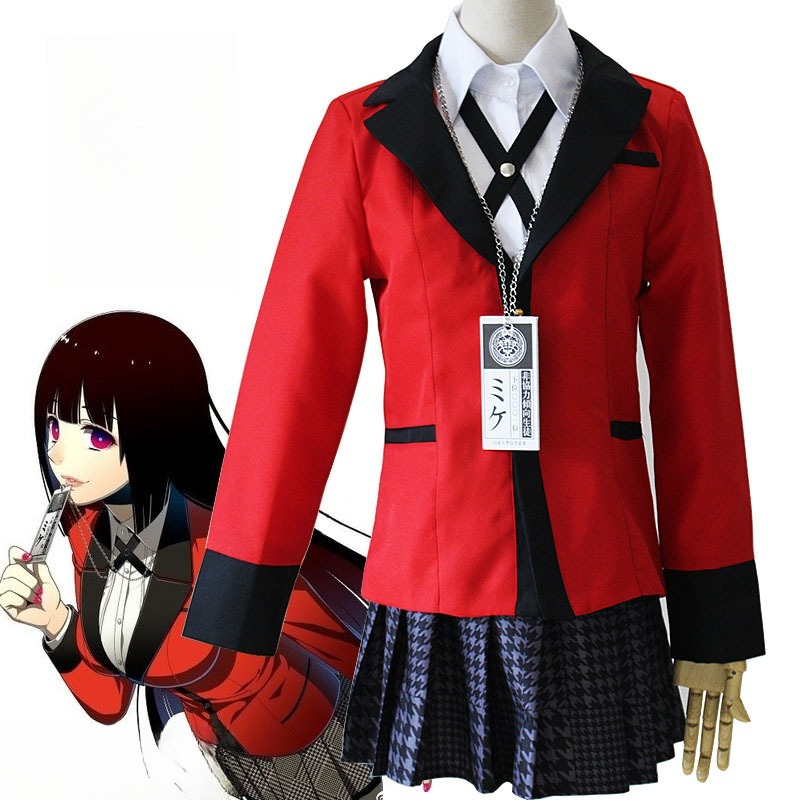 Anime Cosplay Kakegurui - Costume Cosplay Anime Kakegurui Jabami Yumeko