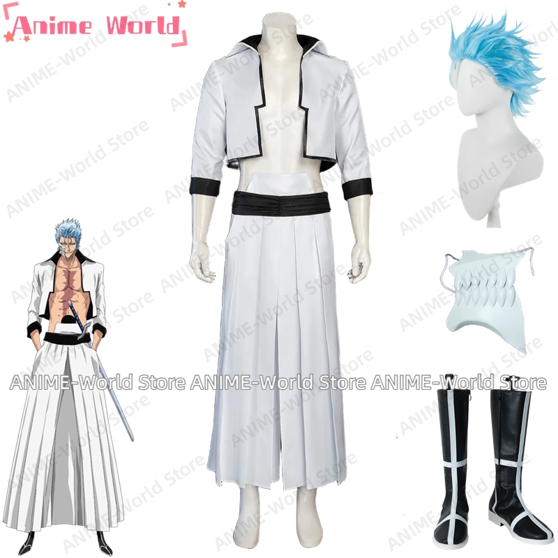 Anime Cosplay With Mask - 《Size personalizzato》Anime Grimmjow Jaegerjaquez Costume Cosplay