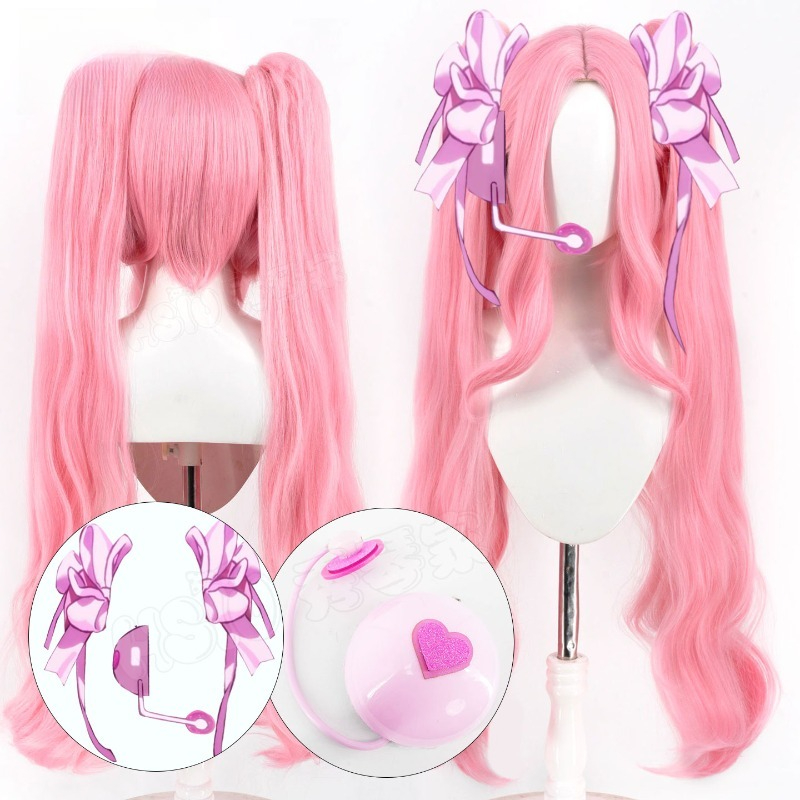 Cosplay Anime Pink Hair - Parrucca Cosplay Mizi, Stile Alieno e