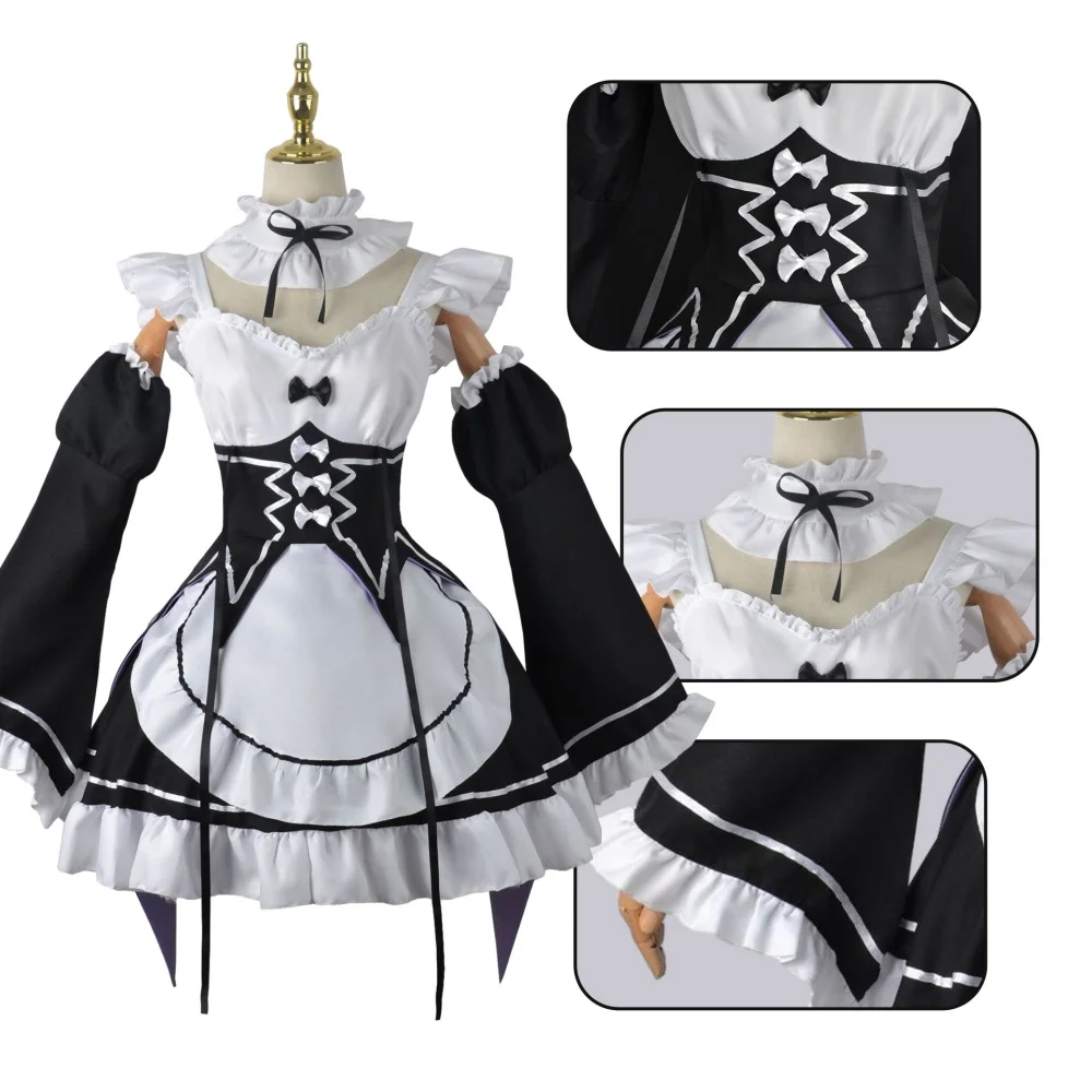 Anime Cosplay Re Zero - Costumi Cosplay Anime Ram Rem Maid