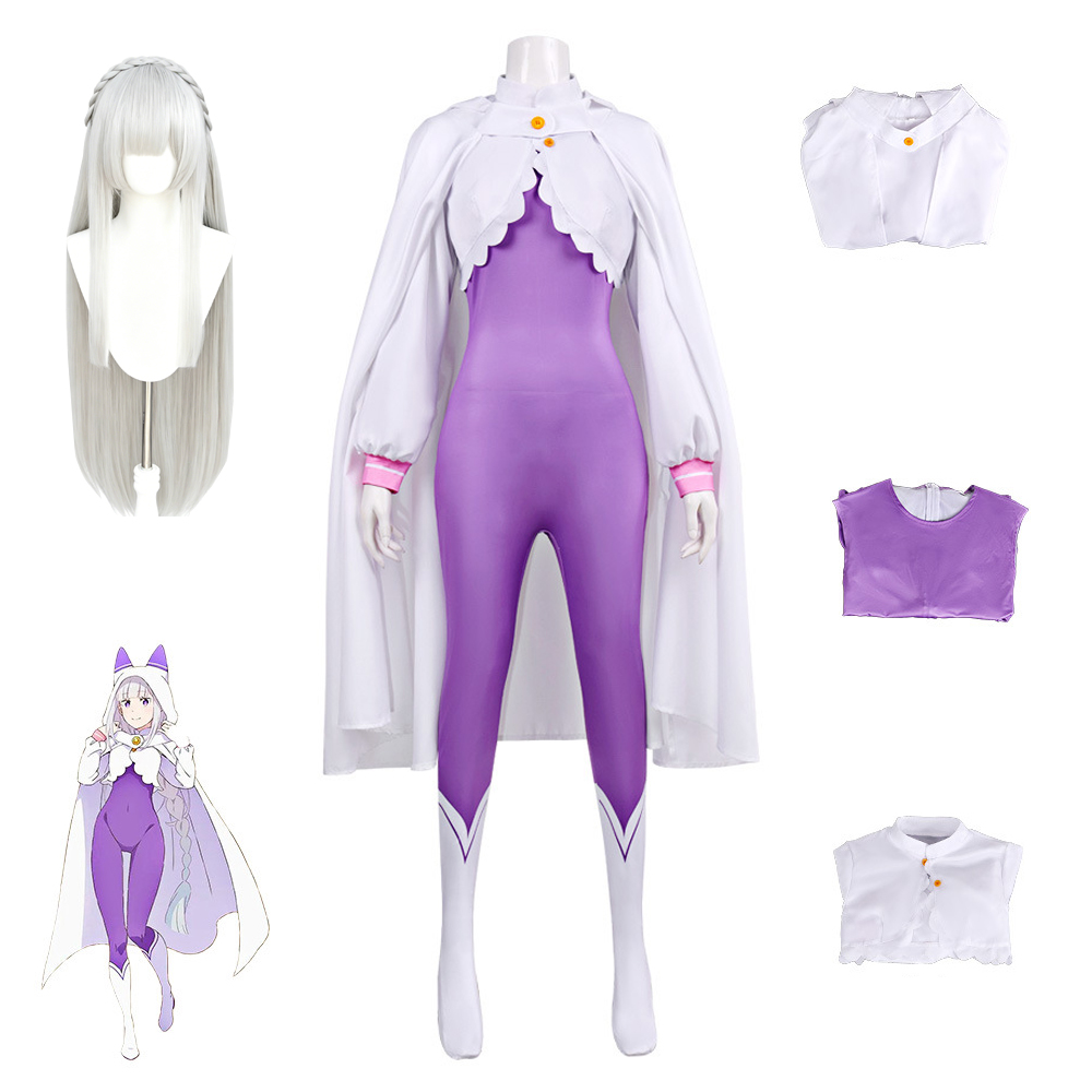 Anime Cosplay Re Zero - Costume Cosplay Emilia Stagione 4 Re:Zero