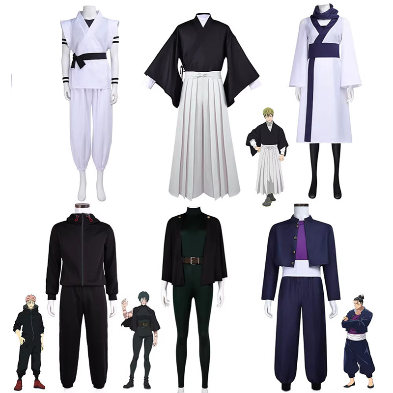 Anime Cosplay Kimono - Costume Cosplay Anime JJK Itadori Yuji,