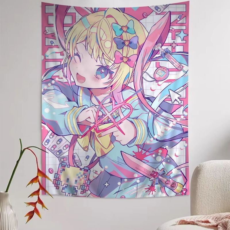VIKAMA Tappeto da parete rosa  - Anime Cosplay Girl Photo recensione e prezzo