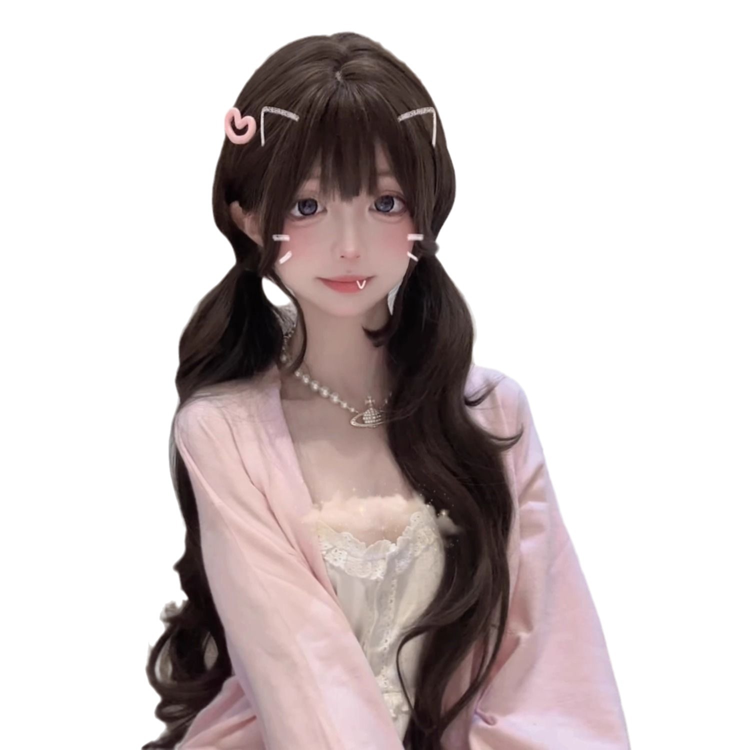 Parrucca Sintetica Lunga Ondul - Anime Cosplay Girl Photo recensione e prezzo