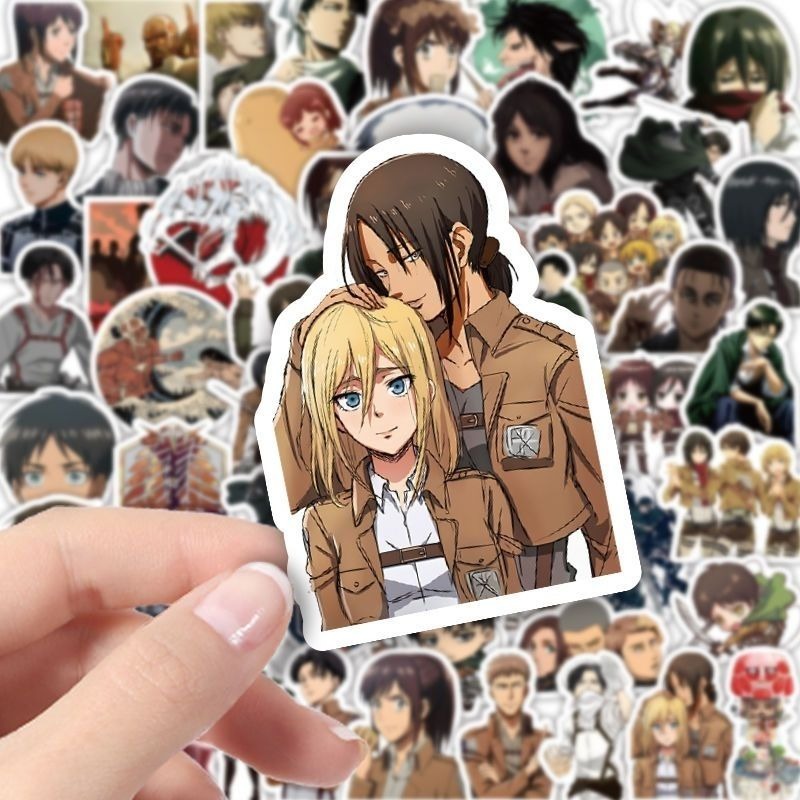 60 Pezzi Adesivi Anime Attack  - Anime Cosplay Diy recensione e prezzo