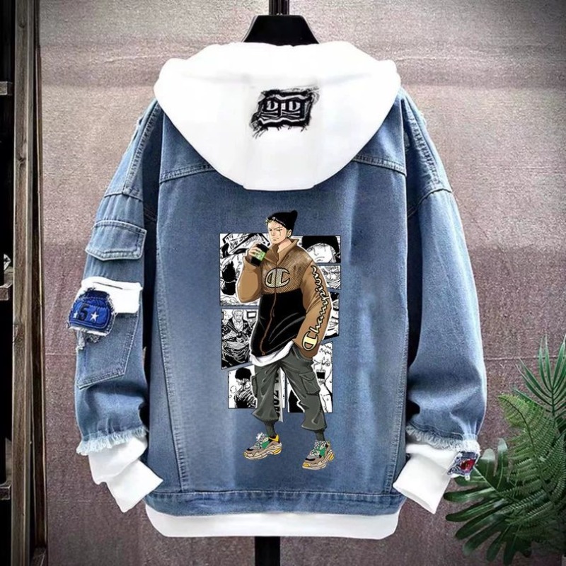 Giacca in denim con cappuccio  - Anime Cosplay Ai recensione e prezzo