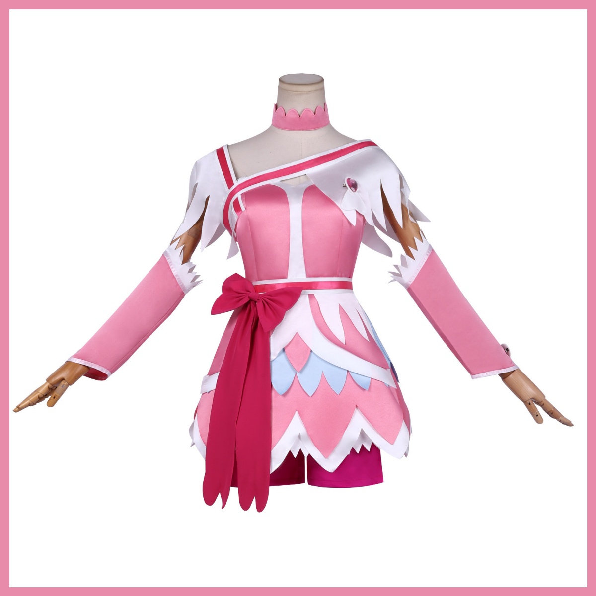 Anime Doki Doki! Costume Cospl - Cosplay Anime Pink Hair recensione e prezzo